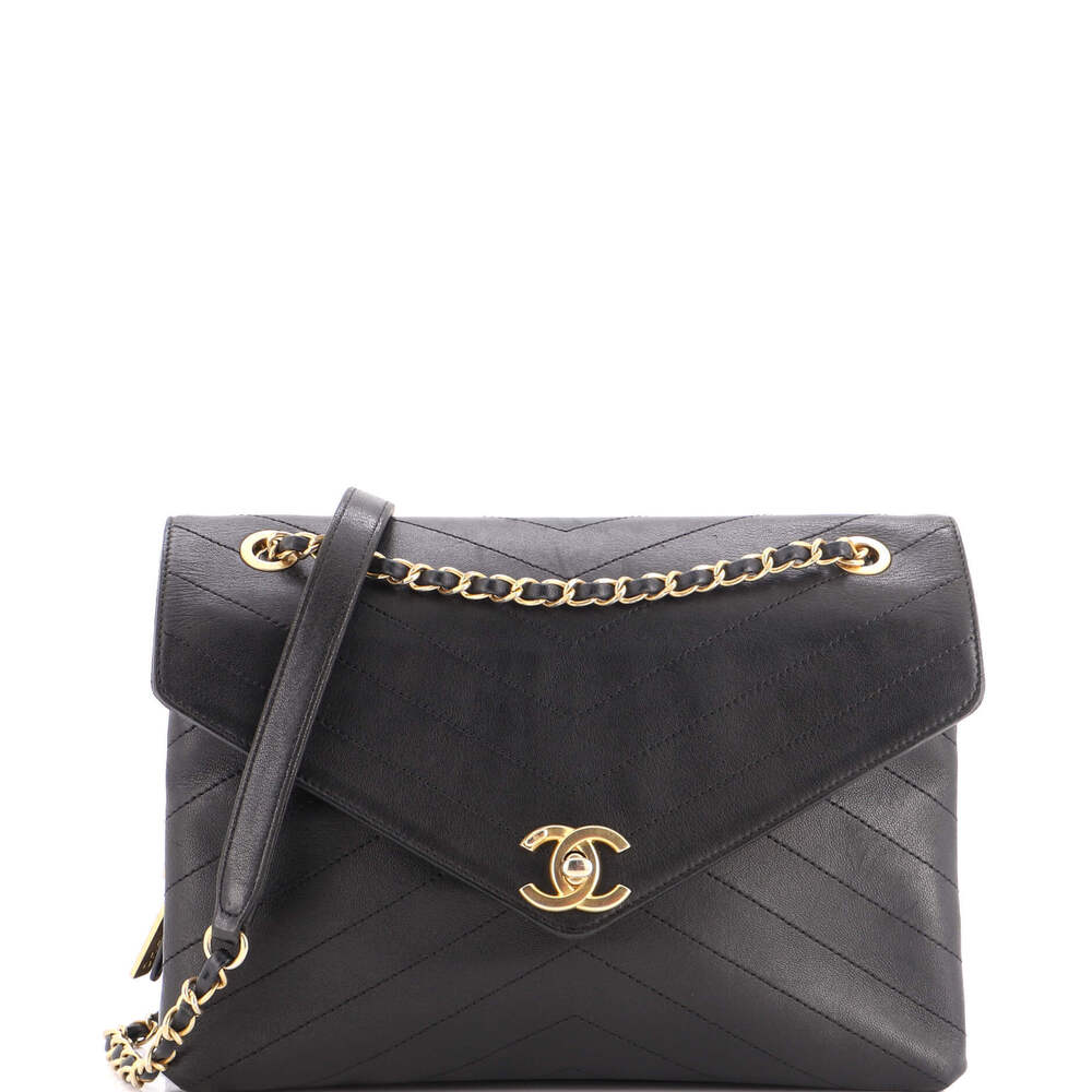 Chanel Medium Envelope Compartment Flap Bag